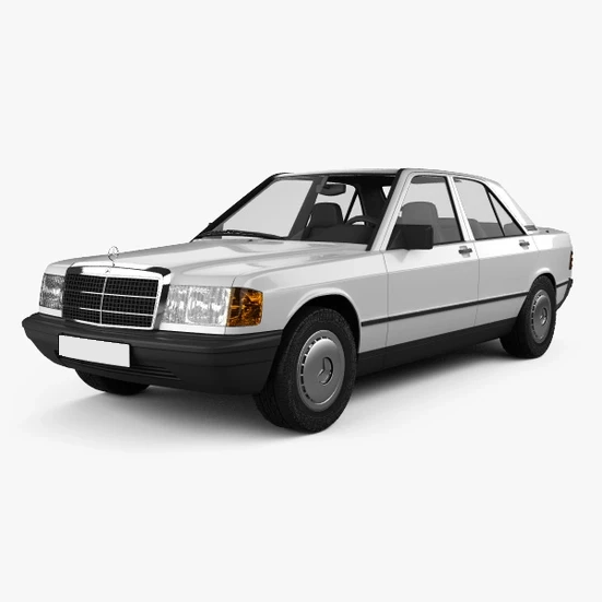 مزایده خودرو بنز کلاس E190 مدل 1989 رنگ مشکی