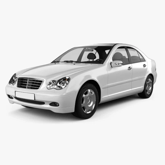 مزایده دولتی خودرو بنز C240 مدل 2003 رنگ سفید